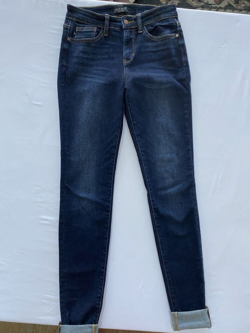 Judy Blue High Rise Skinny Jeans 3/26 Dark Wash Minimalist Classic Timeless